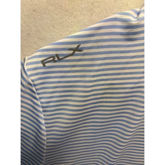 RLX Mens Striped Polo Shirt Blue & White Paris 2024 Embroidered - Picture 4 of 11